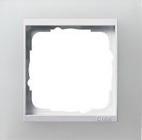 Рамка универсальная Gira Event Opaque 1-м. белый/белый глянец